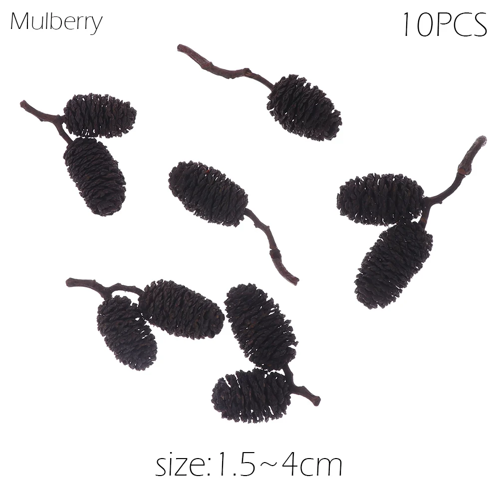mulberry 10 шт. мини-гайки желудь имитация на Рождество украшения желудь Осенний урожай Декоративные искусственные сосновые конусы Рождественская елка Декор - Цвет: mulberry