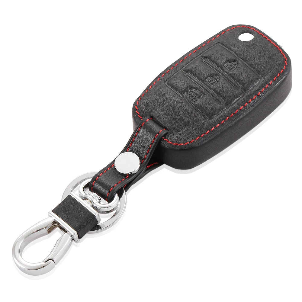 Автомобильный кожаный флип ключ складной для KIA KX5 Rio Sportage QL ceed Sorento cerato K2 K3 K4 K5