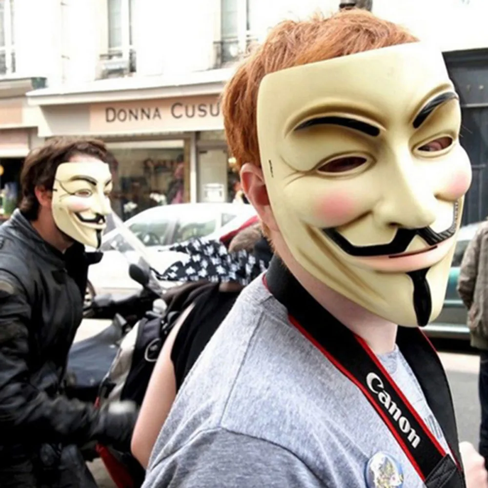 Вечерние Маски V для Vendetta Маска Anonymous Guy Fawkes необычный аксессуар костюма взрослых