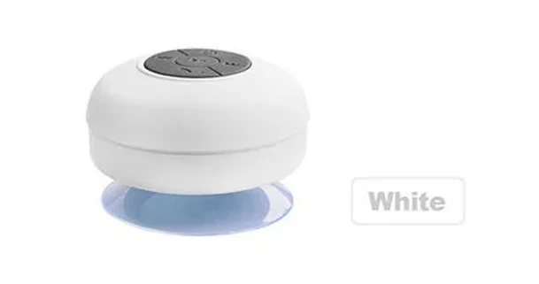 Белый Мини Bluetooth динамик Портативный Водонепроницаемый Беспроводной Громкая Связь Динамик s Встроенный микрофон для душа Ванная комната Бассейн Автомобиль Пляж Открытый - Цвет: Белый