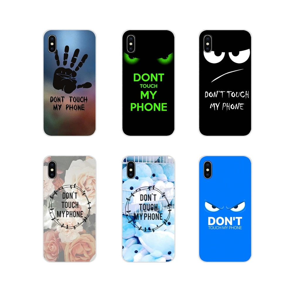 Аксессуары Чехлы для Samsung Galaxy S3 S4 S5 Mini S6 S7 Edge S8 S9 S10 Lite Plus Note 4 5 8 9 don't touch my phone flower