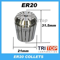 high precision er20 accuracy 0 005mm spring collet for cnc milling lathe tool engraving machine free shipping