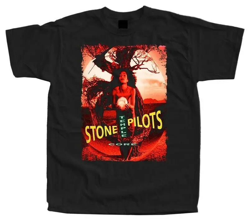 Мужская черная футболка Stone Temple Pilots Core лето 2019 | одежда