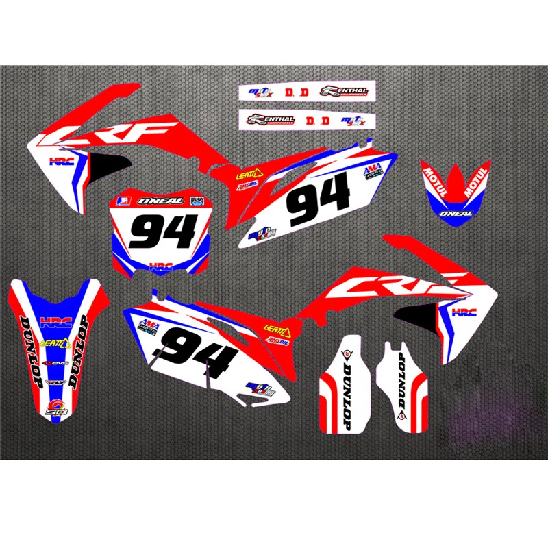 Набор стикеров CRF250R 10-13 бесплатные индивидуальные наклейки полностью
