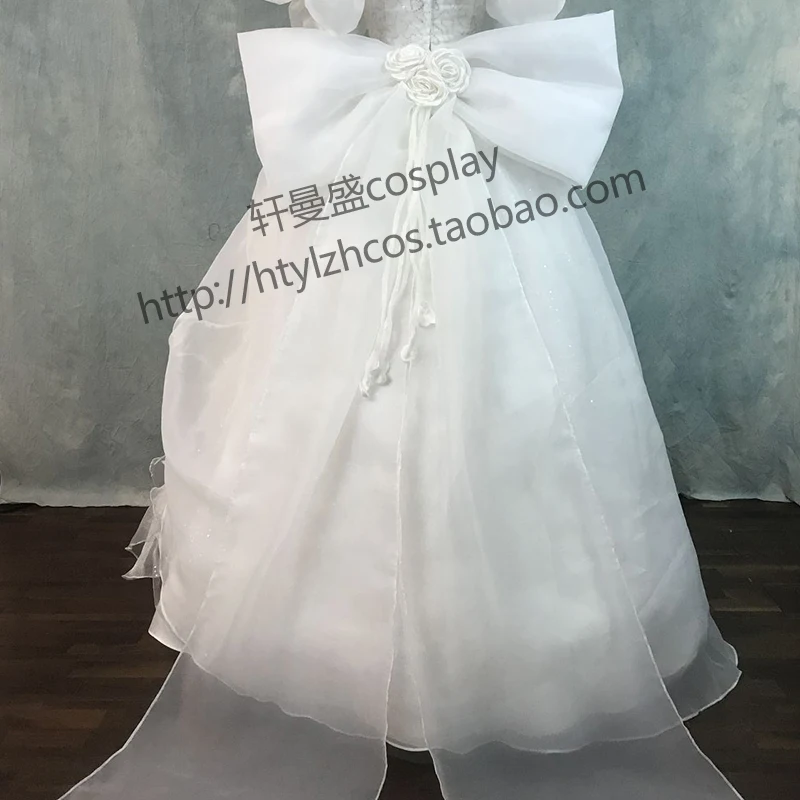 Фильм очарованная принцесса Жизель Косплей Костюм для взрослых женщин на Хеллоуин костюмы белые вечерние платья нарядное платье Жизели на заказ