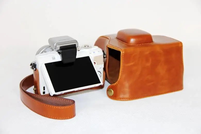 Чехол из искусственной кожи для камеры Olympus Pen Lite EPL7 E PL7 EPL8 PL8 14 42 мм объектив