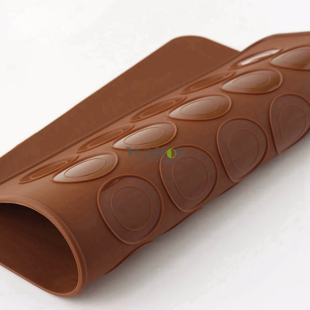 WALFOS силиконовые 48 полости кексы/миндаль круглые инструменты для выпечки выпечка