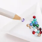 5 шт., инструменты для дизайна ногтей, стразы, восковый карандаш, кристаллический инструмент для подбора, Стразы для ногтей