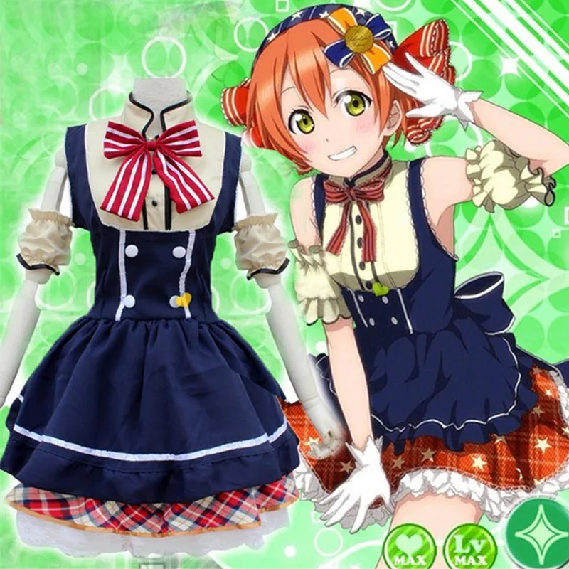 Японское аниме Love Live! Женское платье для косплея Live милая Униформа горничной