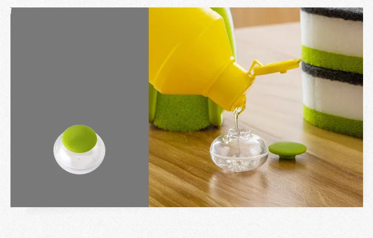 Губка для мытья посуды многофункциональная кухонная губка с держателем чистящих