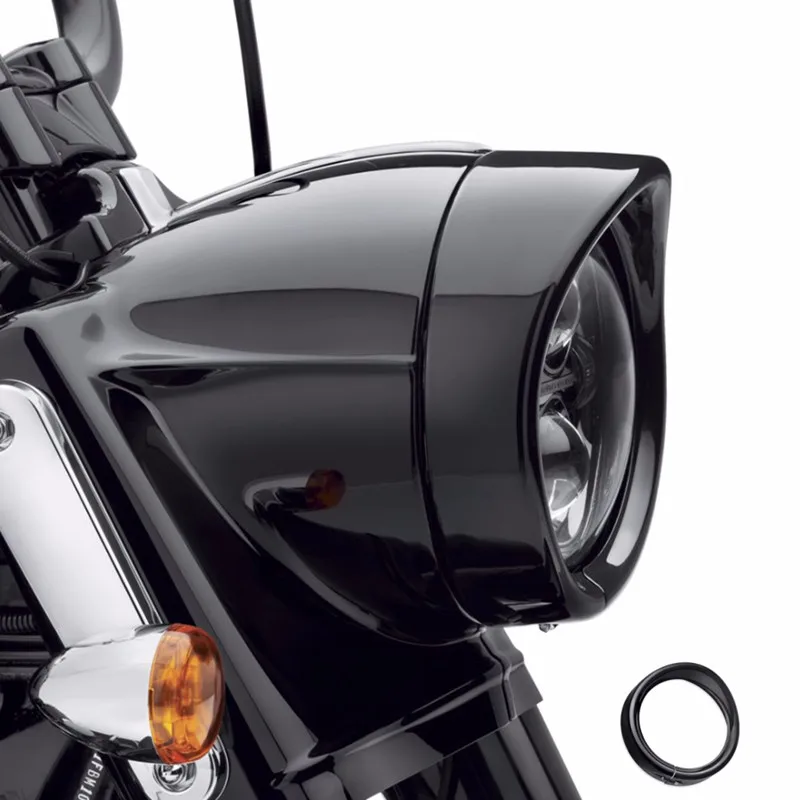 7 дюймовый круглый налобный фонарь Обрезанное кольцо для мотоцикла дорожного