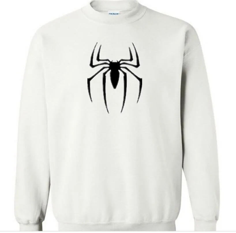 Толстовка с логотипом Человека-паука Мужская черная толстовка супергероями