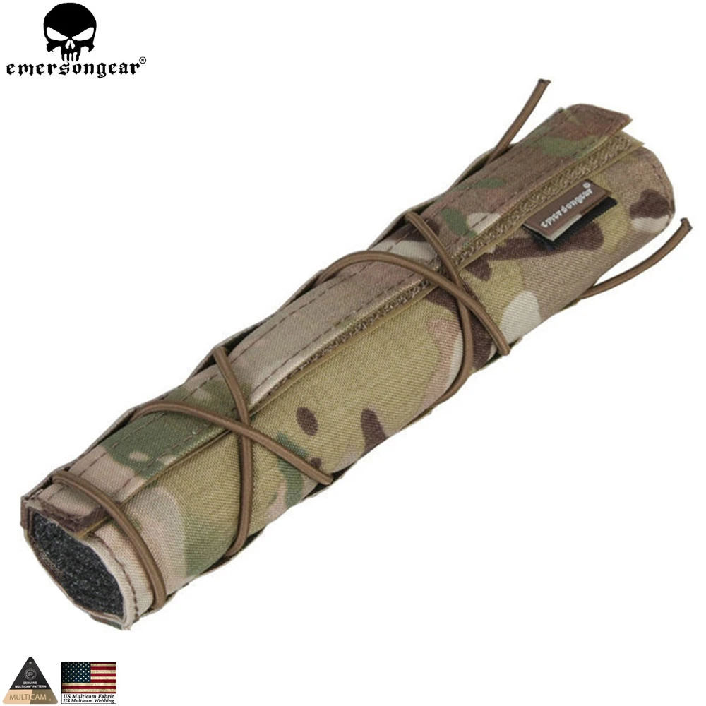 EMERSONGEAR 22 см подавитель крышка страйкбола Тактическая Военная стрельба глушитель быстросъемная крышка EM9330