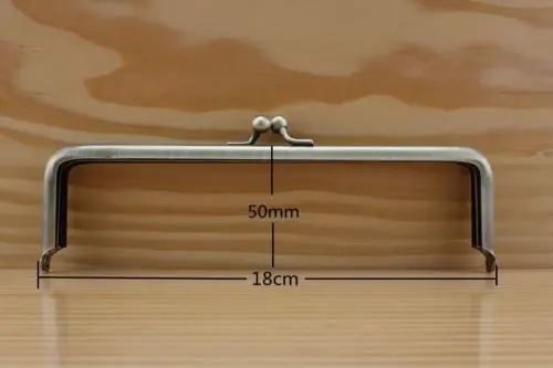 Сумка Кошелек Рамка Металлическая клей Двойная застежка 18 см x 5 Анти Латунь Z108 |