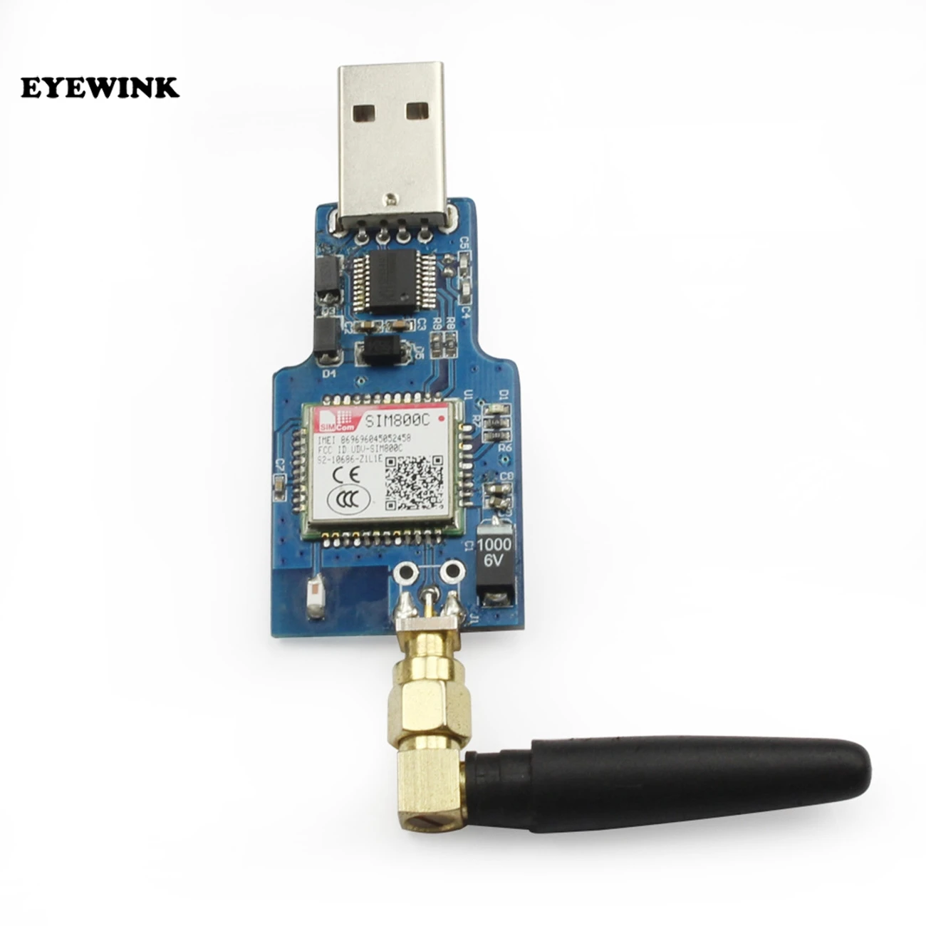 USB к GSM GPRS SIM800C беспроводной Bluetooth компьютерное управление вызов с антенной Беспроводной модуль четырехдиапазонный