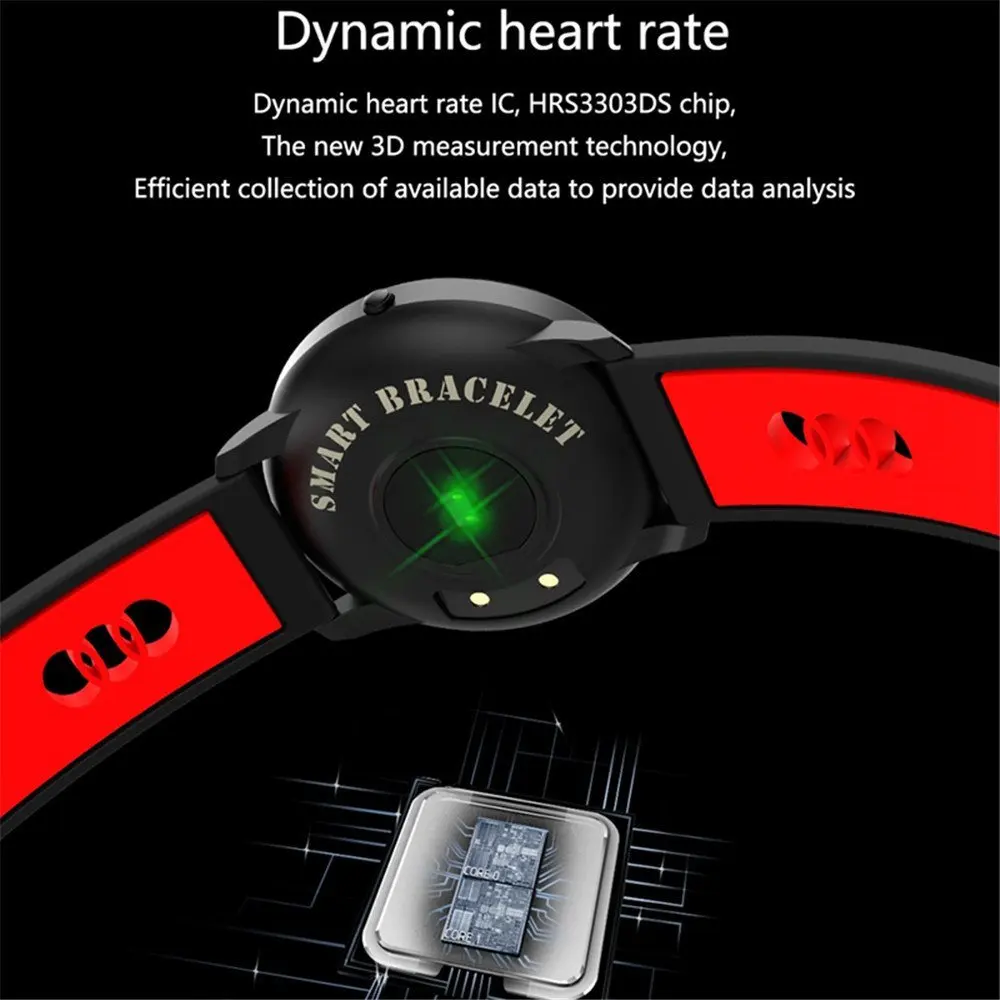 Zaoyimall Bluetooth Smart часы CF007 Спорт браслет на запястье с монитор сердечного ритма