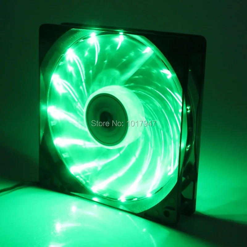 Gdstime зеленый светодиодный Бесщеточный вентилятор охлаждения 2 шт. в партии