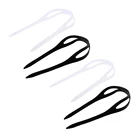 Очки для плавания универсальные, черные и прозрачные, с силиконовым ремешком, 4 шт.