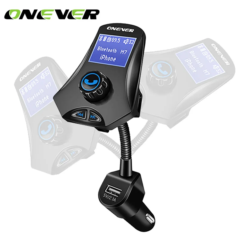 Onever вращающийся Bluetooth fm-передатчик автомобильный комплект 3.1A 3 USB Автомобильное