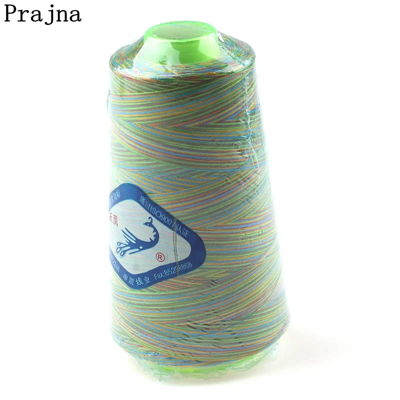 Prajna 1 PCS Rainbow Sewing Thread High Quality Polyester Machines Accessories Thin For Clothing Decor | Дом и сад