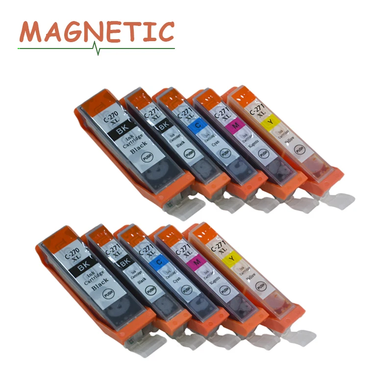 10 шт. картриджи для принтера Canon PIXMA TS6020 TS5020 MG5720 MG5721 MG5722 MG6820 MG6821 MG6822 MG7720 pgi 270|ink