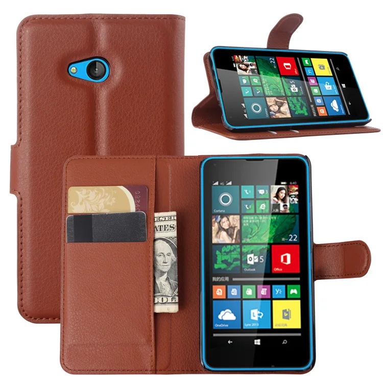 Роскошный кожаный чехол-бумажник с откидной крышкой для Microsoft Lumia 640 Lte Dual SIM чехол