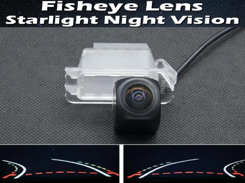 

1080P Fisheye Lens Trajectory Tracks Car Parking Rear view Camera For Ford Ecosport 2013 2014 2015 Waterproof Car Reverse Camera