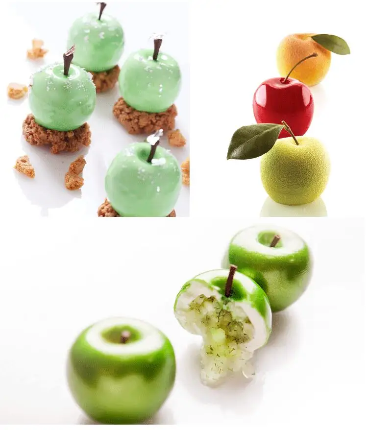 SHENHONG Apple силиконовые удивительные формы DIY пресс-форма для выпечки торта мусс для пудинга шоколадные пироги десерт брауни Кухня формы для выпечки