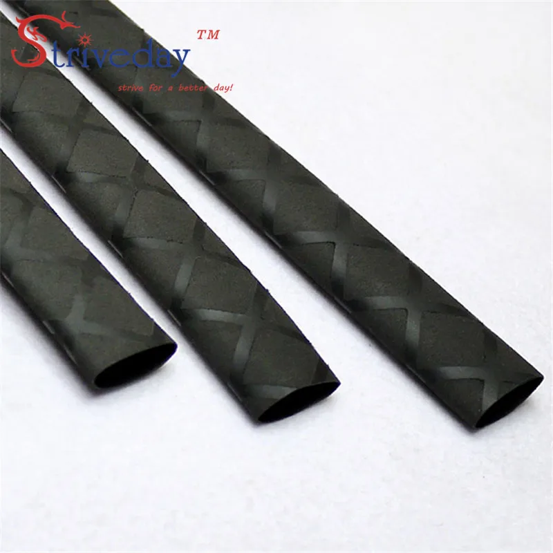 1meter 25mm heat shrinkable tube 5 colors fishing rod racket anti-skid lightning protection handle jacket insulation pattern DIY |