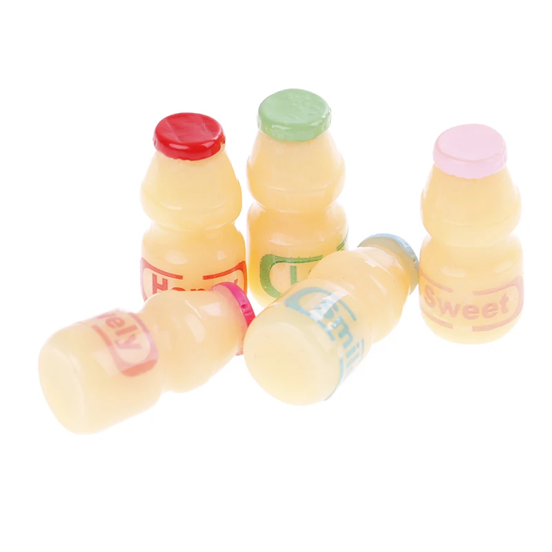 5 шт. 1:12 кукольный домик миниатюрная мини чашка для молока Yakult полимерные чашки
