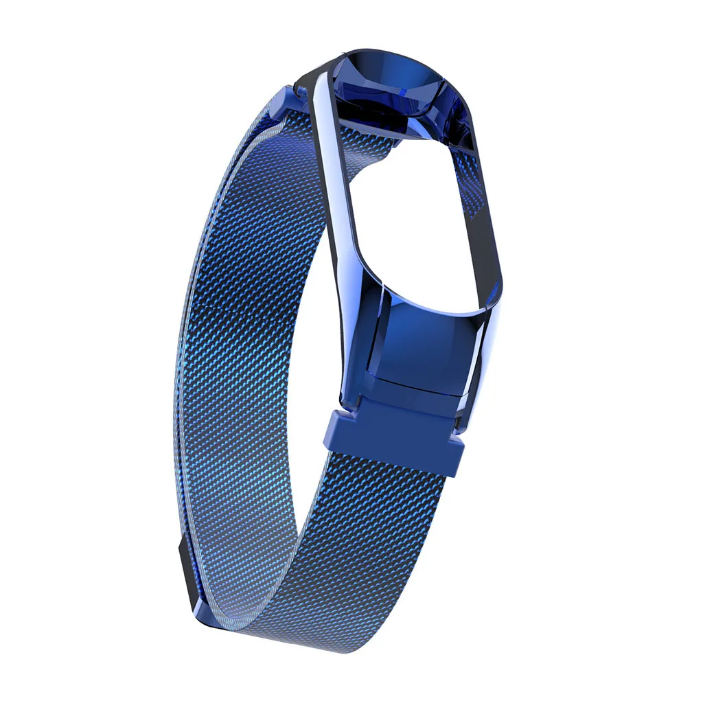 Браслет из нержавеющей стали ремешок для Xiaomi mi Band 3 магнитные адсорбционные металлические полосы Xio mi Xao mi band Band 3 для кожи