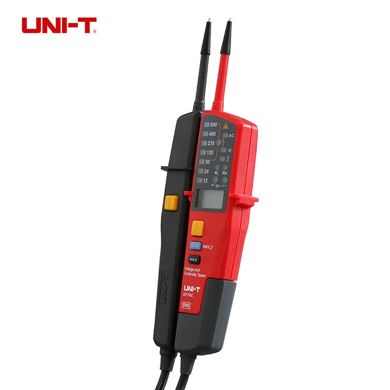 UNI-T UT18A вольтметр 690V AC DC Напряжение метр Водонепроницаемый Тесты ручка светодиодный индикатор автоматически настраивающийся диапазон рабочий свет