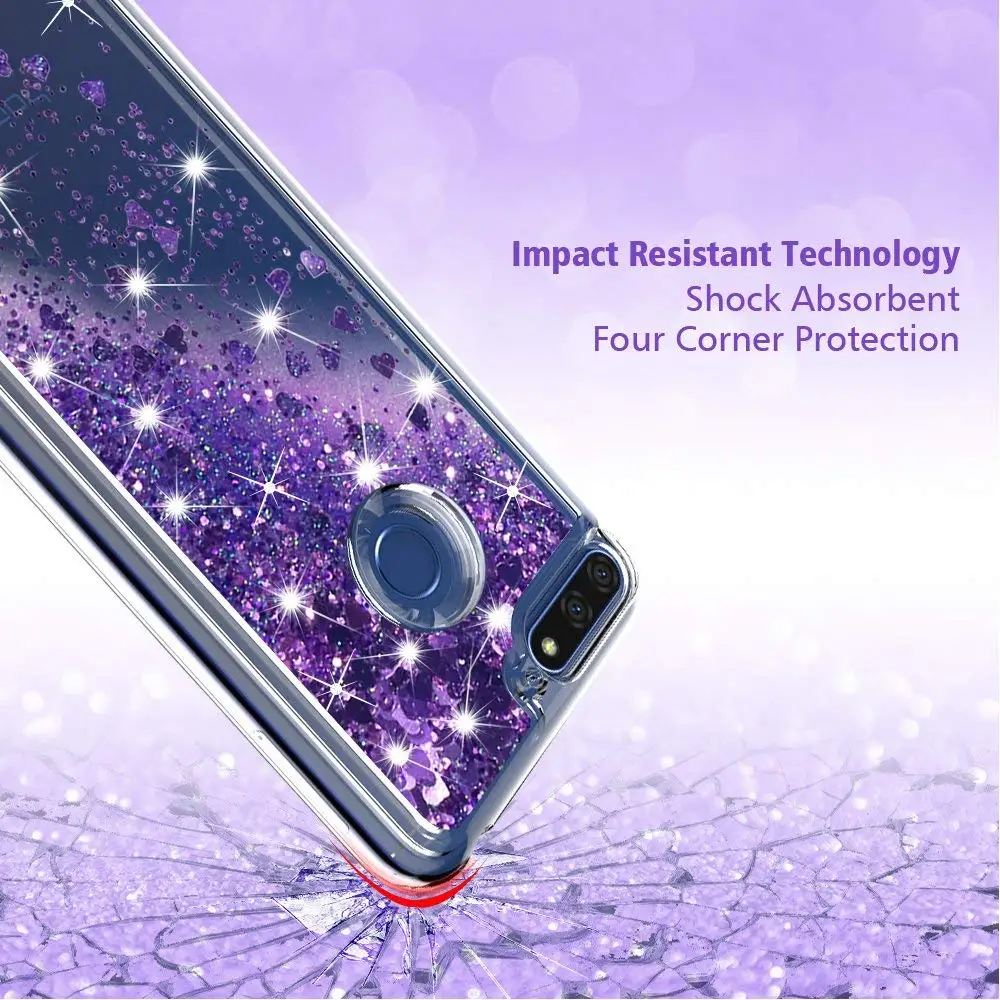 Huawei Honor 7A/Y6 2018/Enjoy 8E ТПУ силиконовый чехол для huawei Y6 2018 динамический с блестками и