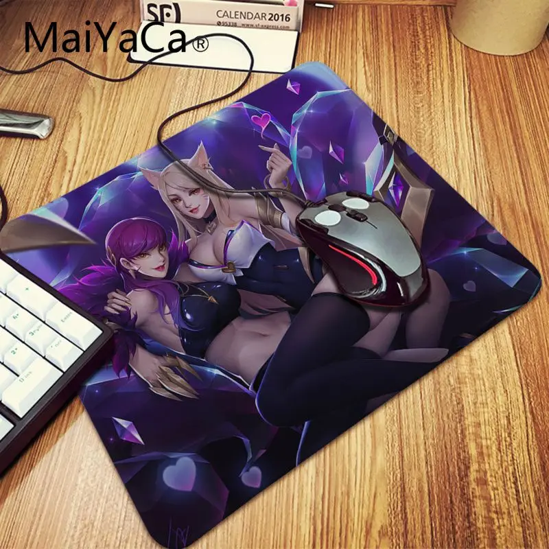 Игровой коврик для мыши Maiyaca League of Legends виртуальная девушка группа K DA KaiSa2 аниме