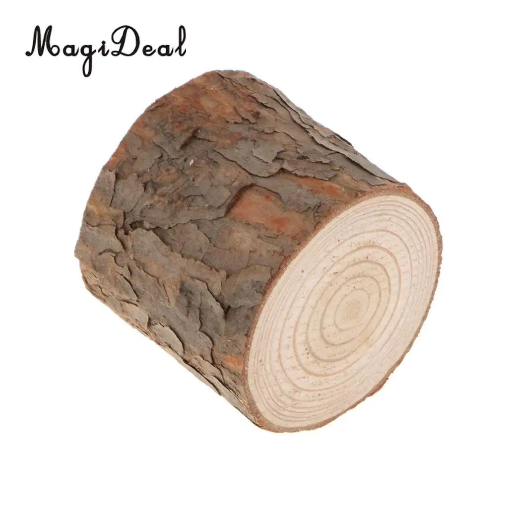 10 шт. подсвечник для чайсветильник свечи с необработанным деревом | Дом и сад