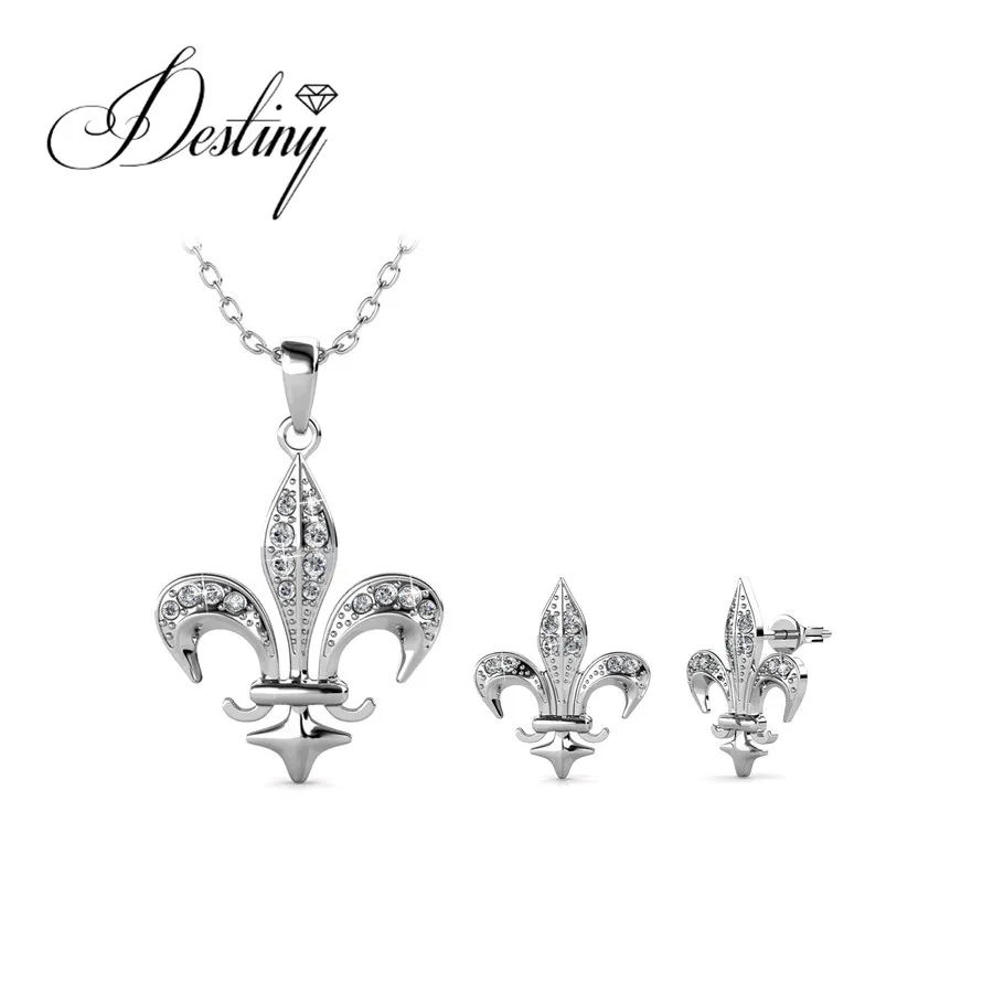 Destiny Jewellery новый дизайн 3 цвета якорь комплект украшений украшен стразами от