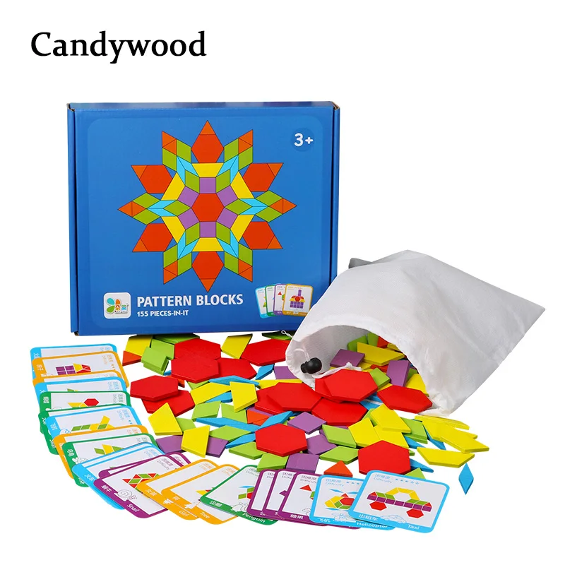 

155 PCS Creative Puzzle Games Educational Toys For Children Jigsaw Puzzle Learning Kids Developing Wooden Toys For Boys Girls