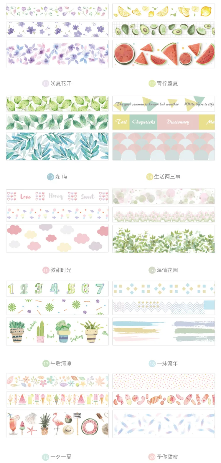 3 шт./кор. мультфильм печати лента Washi фрукты клейкой ленты DIY декоративная клейкая лента для дневник в стиле Скрапбукинг фото альбом декор