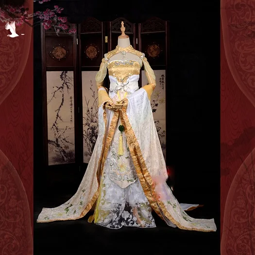 Kang Jin Long Limited, комплект из 2 предметов, серия «Чудо Никки», костюм принцессы, Hanfu, костюм для сцены или костюмированной вечеринки, Женский костюм для косплея, Hanfu - Цвет: costume S