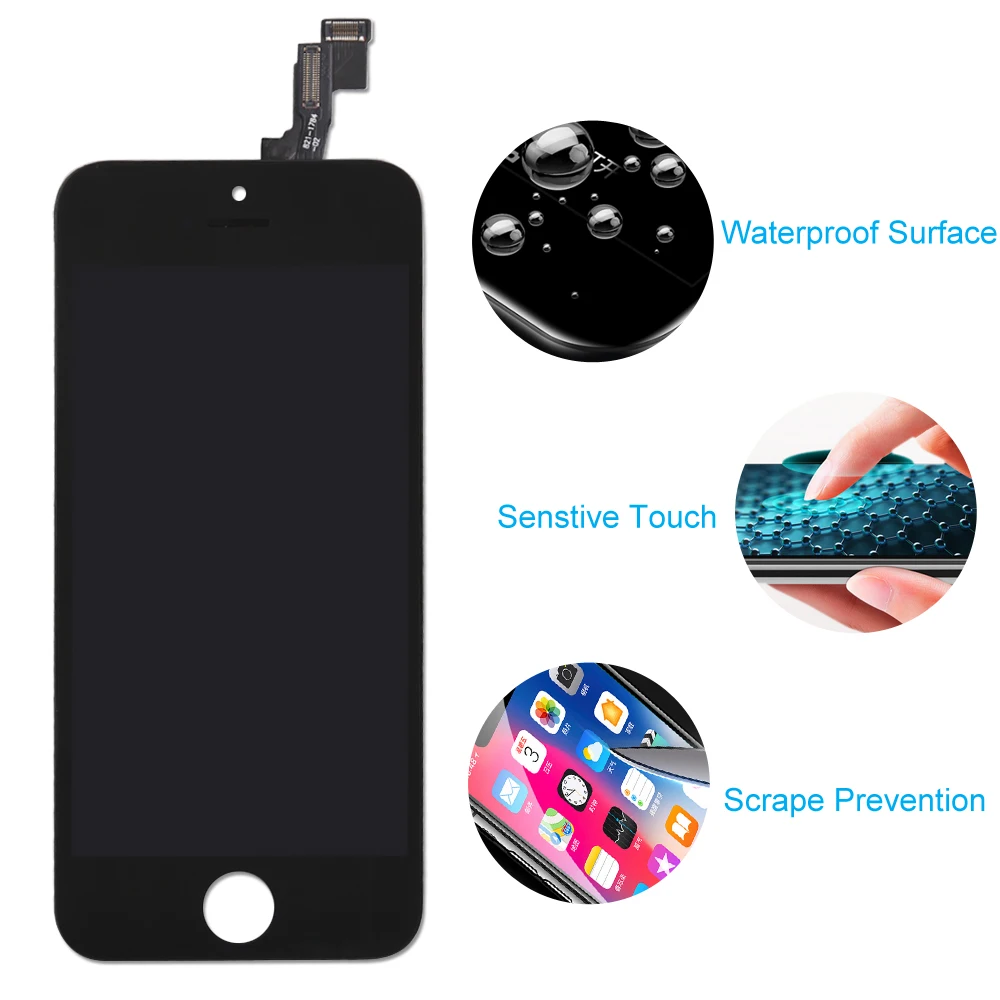 AAA + качество для iPhone 5S сменный сенсорный ЖК экран дисплей дигитайзер сборка с