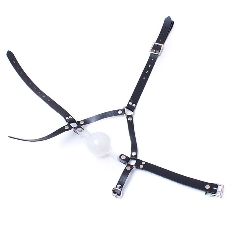 Классический рот кляп черная подпруга Тип большой мяч D = 48 см взрослые игры