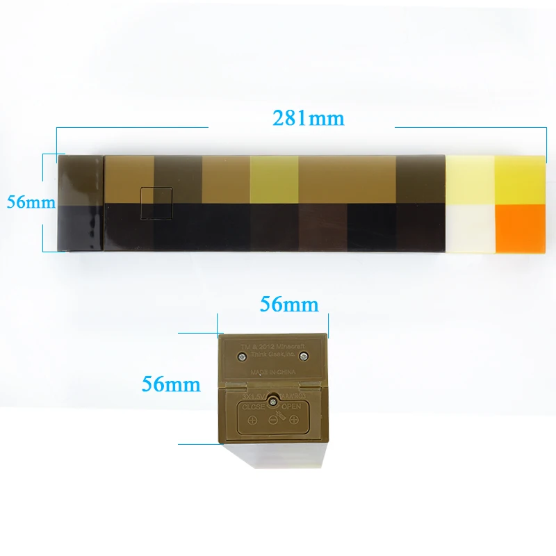 AIYIMA Light Up Mountable Wall Night Torch Lamp Toy Kids Fun Gamer Xmas Gift for Minecraft Christmas | Электроника