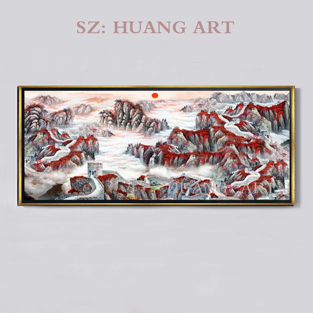 Безрамный нож в Пекине картина маслом на великой стене древнем Китае украшение