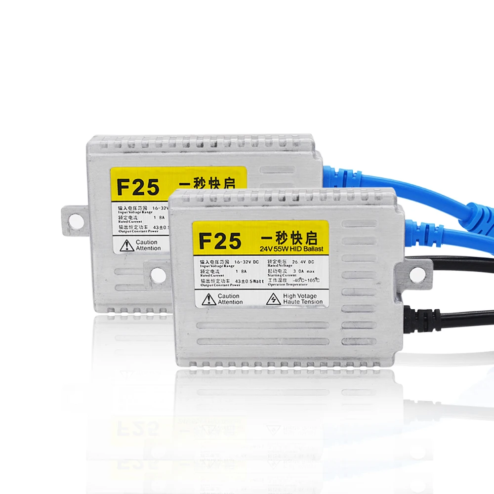 Оптовая продажа 24V HID Xenon балласт AC 55W тонкий цифровой для H1 H3 H7 H11 D2H автомобильный