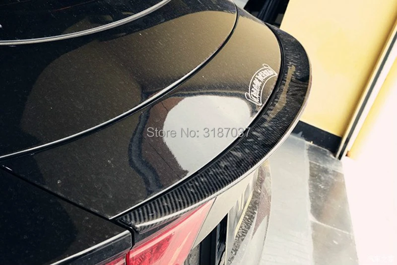 Для Audi A7 2011 2014 Автомобильный Стайлинг углеродное волокно задний спойлер на крыло