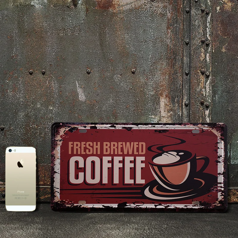 Американская Ретро настенная живопись Винтаж Железный художественный номерной