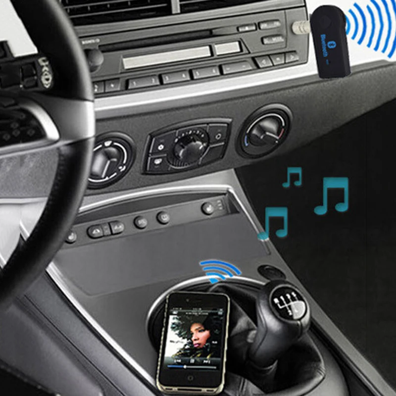 Миниатюрный беспроводной Bluetooth приемник адаптер с разъемом 3 5 мм AUX кабель аудио