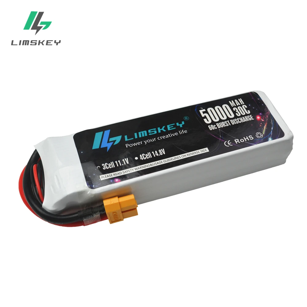 Limskey FPV 450 500 11 1 V 5000mAh 30C Max60C 3S RC LiPo аккумулятор для радиоуправляемого вертолета