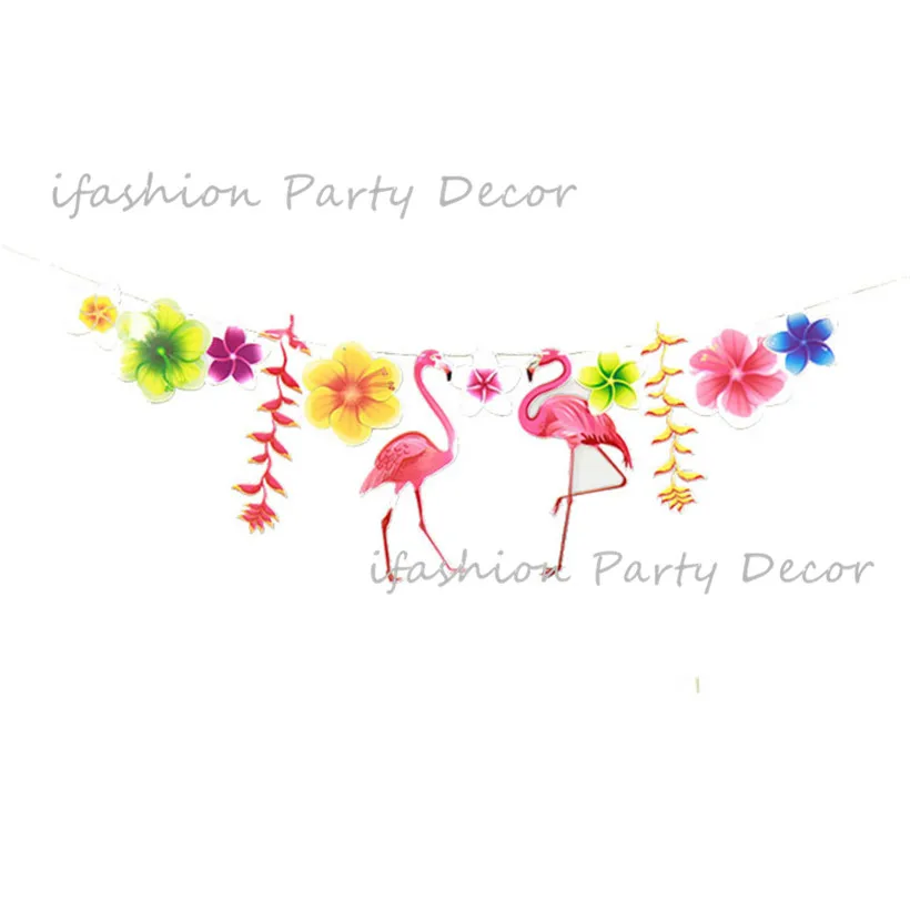 Летняя тема для вечеринки тропические Пальмовые Листья Hibicus Гавайские цветы Aloha