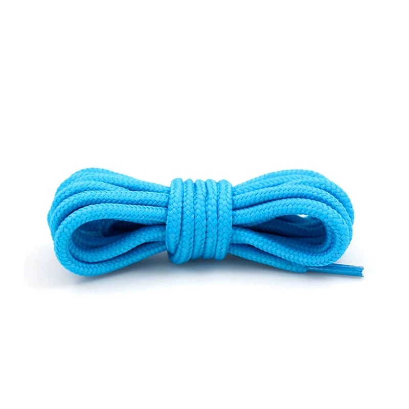Sky blue 1 пара круглые шнурки полиэстер однотонные классические Мартинсы шнурки Повседневное спортивные ботинки обувь кружева 90 см/120 см/ 150 см 21 Цвета - Цвет: Sky blue